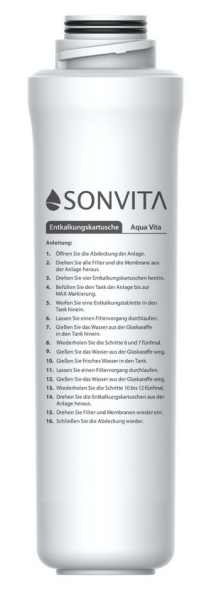 Entkalkungskartuschen-Set für Robot, Aqua Vita - Hydro 3+4 / 90GPD - 180GPD
